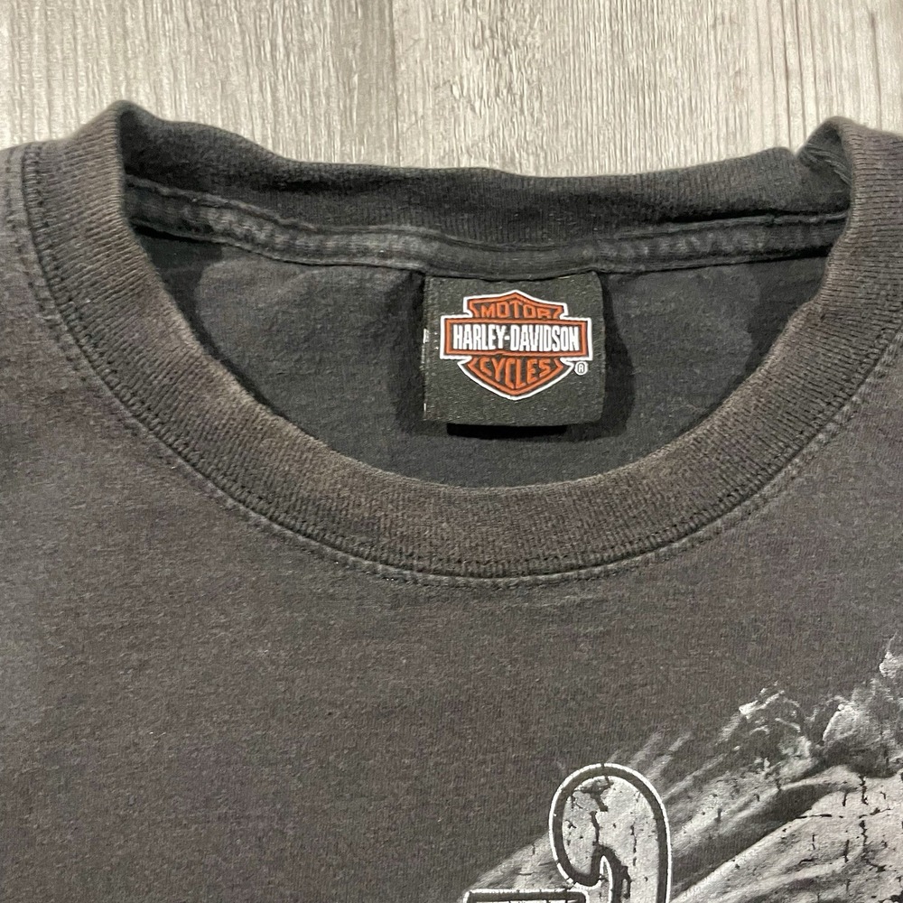 Vintage Y2K Harley Davidson Nashville Tennessee Guitar Flame Skull Sz XL Tshirt - Picture 7 of 10